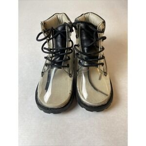AKID Kids Atticus-Clear (black) Boots, Size 10 (27EU)